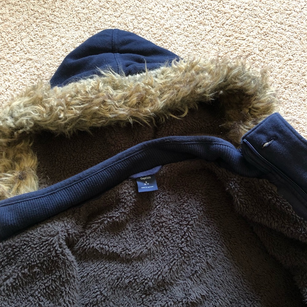 *GIFTED* Gap Sherpa-Lined 🐑 Cardigan Hoodie - Picture 4 of 5